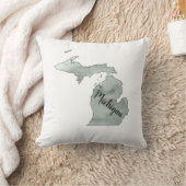 ミシガン州イラストレーション クッション (ブランケット)