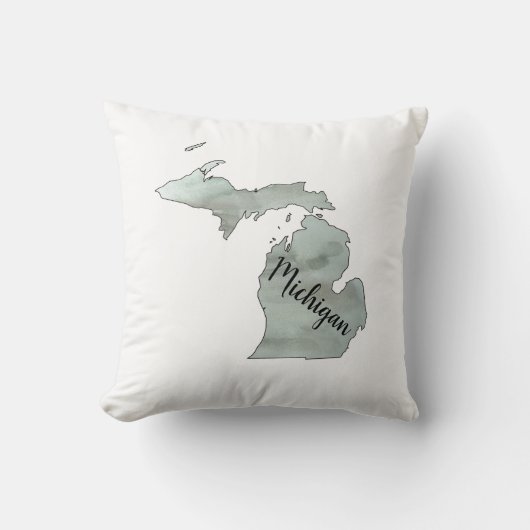 ミシガン州イラストレーション クッション (正面)