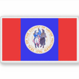 ミシガン州ウェイン州旗 シール