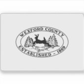 ミシガン州ウェックスフォード州旗 シール (正面)