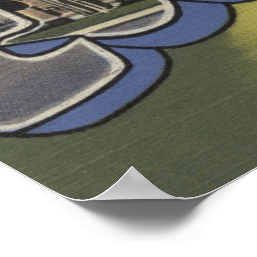 ミシガン州エシャナバ – ラージレターシーン ポスター (角)