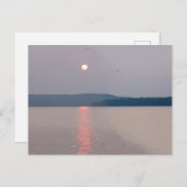 ミシガン州エルク湖の朝 ポストカード (正面/裏面)