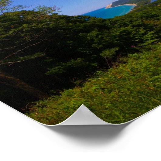 ミシガン州エンパイアブルーフスのトレイルから見る ポスター (角)