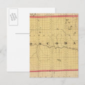 ミシガン州オスコダの地図 ポストカード (正面/裏面)