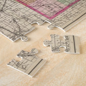 ミシガン州カラマズー郡の地図 ジグソーパズル (側面)