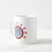 ミシガン州カラマズー コーヒーマグカップ (正面左)
