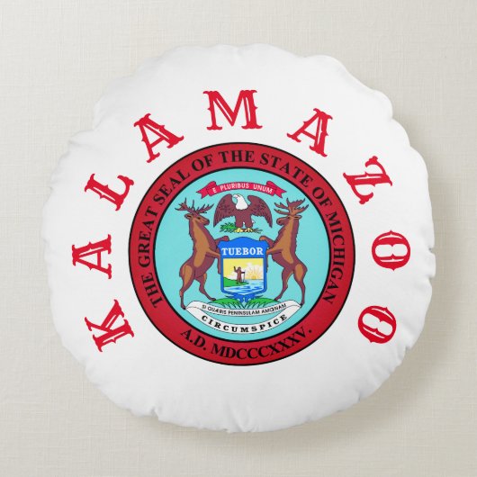 ミシガン州カラマズー ラウンドクッション (正面)