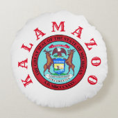 ミシガン州カラマズー ラウンドクッション (裏面)