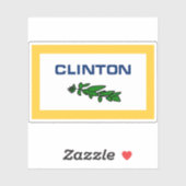 ミシガン州クリントン州旗 シール (シート)