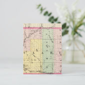 ミシガン州クレアの地図 ポストカード (スタンド正面)