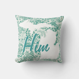 ミシガン州グリーンフローラ任意カラーピロー クッション