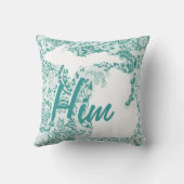 ミシガン州グリーンフローラ任意カラーピロー クッション (裏面)