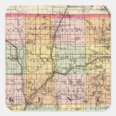 ミシガン州ケント郡の地図 スクエアシール (正面)