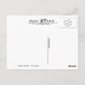 ミシガン州サウスヘイブンの灯台 ポストカード (裏面)