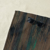 ミシガン州シェイプティール（緑がかった色） ビーチタオル (インサイチュ)