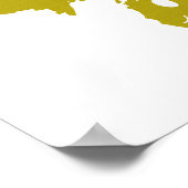 ミシガン州シェイプ顔 ポスター (角)