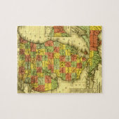 ミシガン州ショーの本当の忠誠MIの1853鮮やかな地図 ジグソーパズル (横)