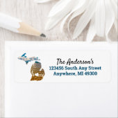 ミシガン州シルエット ラベル (インサイチュ)