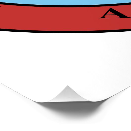 ミシガン州シールアメリカ共和国国旗 ポスター (コーナー)