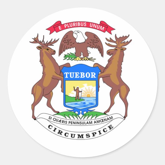 ミシガン州シール ラウンドシール (正面)
