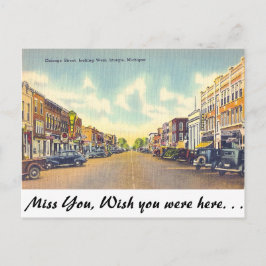 ミシガン州スタージス・シカゴ通り ポストカード