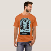 ミシガン州スプレーフォールズ オーバーサイズ Tシャツ (正面フル)