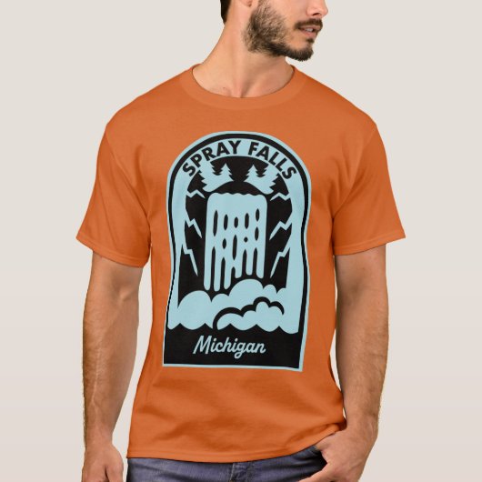 ミシガン州スプレーフォールズ オーバーサイズ Tシャツ (正面)