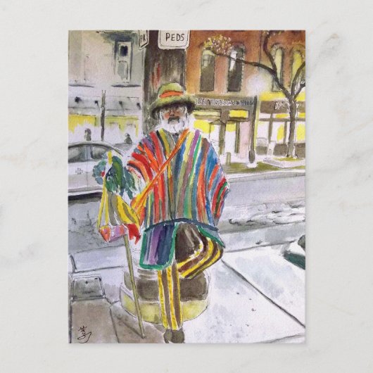 ミシガン州セントアーバーメインのニットガイ ポストカード (正面)