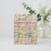 ミシガン州セントジョセフ郡の地図 ポストカード (スタンド正面)