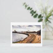 ミシガン州セント・イグナス市の鉄道と水が合流する地点 ポストカード (スタンド正面)