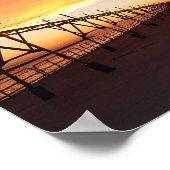 ミシガン州セント・ジョセフ・ピア・ライト ポスター (角)