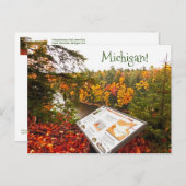 ミシガン州タフクアメノン秋州パーク ポストカード (正面/裏面)