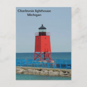 ミシガン州チャルヴォワ州USA ポストカード (正面)