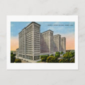 ミシガン州デトロイトのゼネラルモーターズ建物 ポストカード (正面)