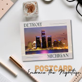 ミシガン州デトロイトのナイトライフを受け入れる ポストカード