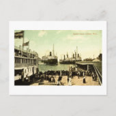 ミシガン州デトロイトのハーバーシーン ポストカード (正面)