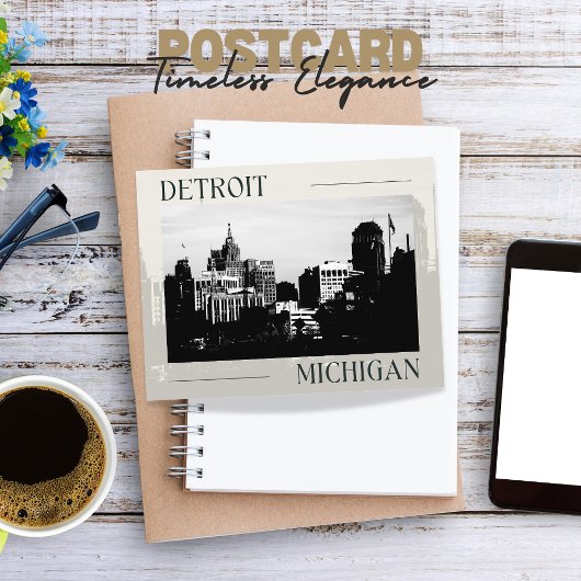 ミシガン州デトロイトの時代を超越したエレガンス ポストカード
