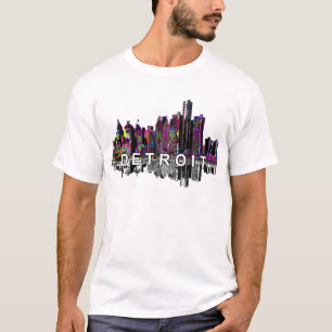 ミシガン州デトロイトの落書き Tシャツ