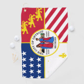 ミシガン州デトロイト国旗 ゴルフタオル (インサイチュ)