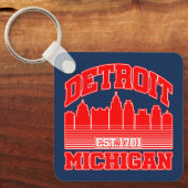 ミシガン州デトロイト キーホルダー (正面)