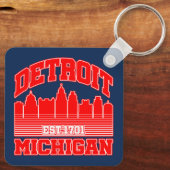 ミシガン州デトロイト キーホルダー (裏面)