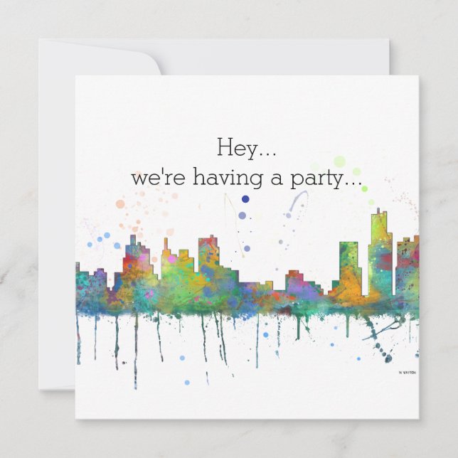 ミシガン州デトロイト・スカイライン (正面)