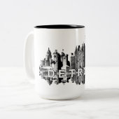 ミシガン州デトロイト ツートーンマグカップ (正面左)