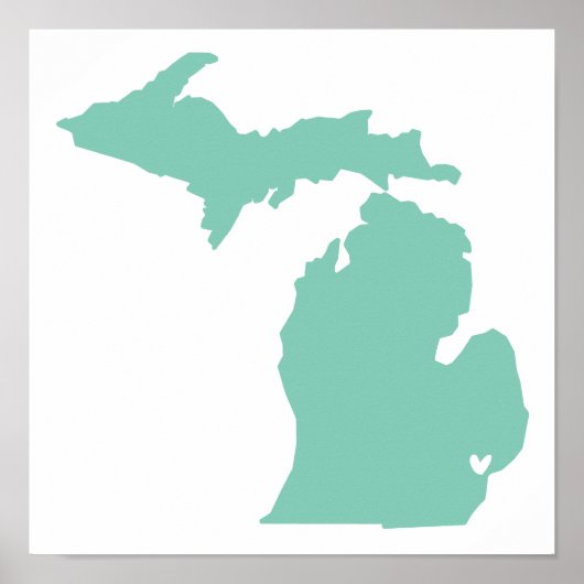 ミシガン州デトロイト ポスター (正面)