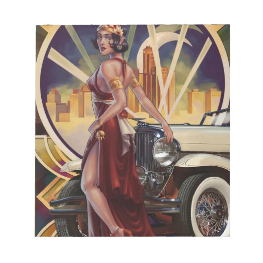 ミシガン州デトロイト |モーターシティ ノートパッド (正面)