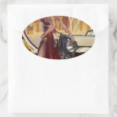 ミシガン州デトロイト |モーターシティ 楕円形シール (バッグ)