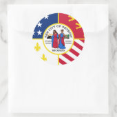 ミシガン州デトロイト ラウンドシール (バッグ)