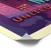 ミシガン州デトロイト | ヴィンテージ旅行 ポスター (角)