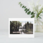 ミシガン州デビルズ・エルボウの汽船 ポストカード (スタンド正面)