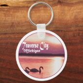 ミシガン州トラバースシティ キーホルダー (正面)